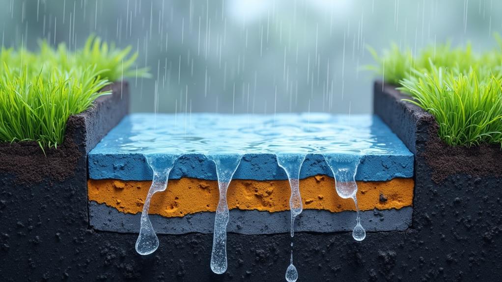 tarmac water interaction dynamics